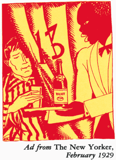 Acqua di Vichy - Ad from the New Yorker, Febbraio 1929