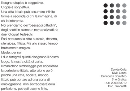 Le  citt&agrave; di utopia incontrano le citt&agrave; di carta