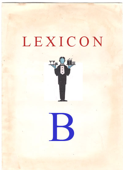 Copertina Lexicon lettera B