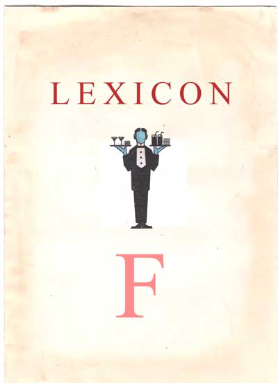 Copertina Lexicon lettera F