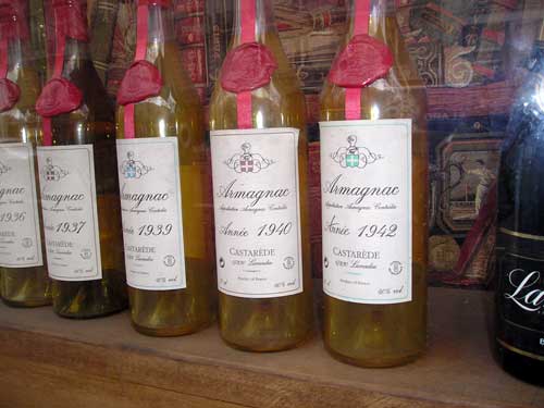 Vecchissime bottiglie di Armagnac