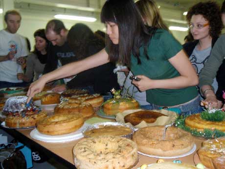 Repas de famille le jour de la fete des Rois