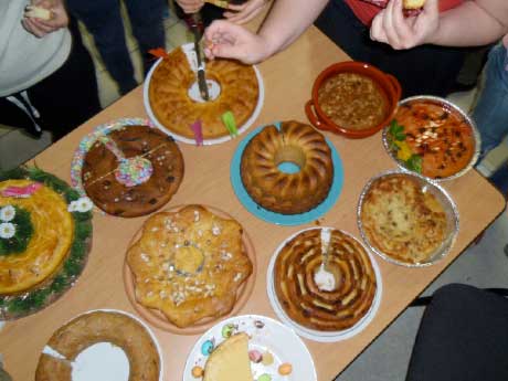 Repas de famille le jour de la fete des Rois
